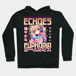 Anime Girl - Echoes of Euphoria - Streetwear x Anime Hoodie